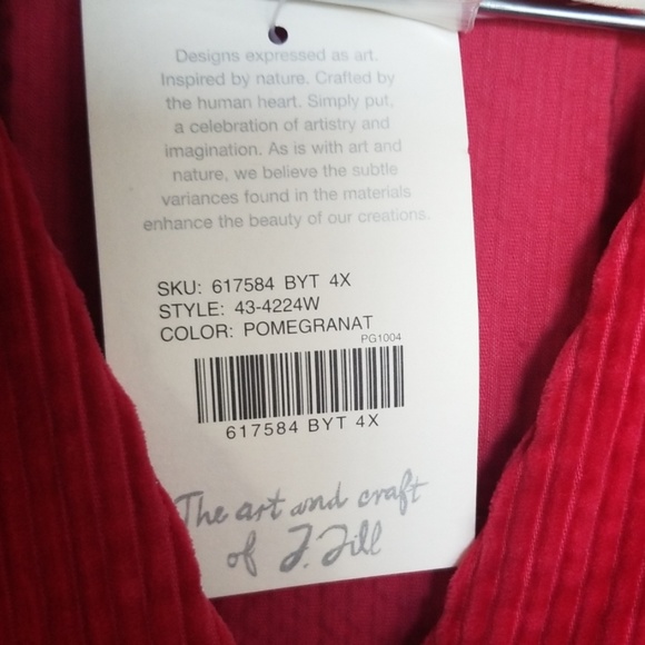 J.jill women's Corduroy blazer jacket size 4X - Picture 4 of 8